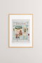 Wallity Nwyearsngmdl102 Pintura Decorativa Enmarcada Papel Fotográfico 300 gsm Marco Madera Maciza 33 x 48 cm